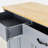 54.3 Inch Width Kitchen Island Cart with Cabinet and Drawers, 2 Locking Wheels, Adjustable Shelves-1346986726