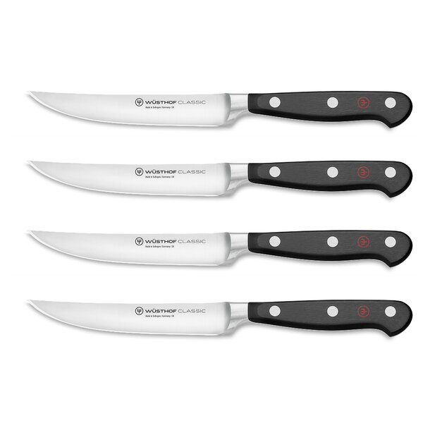 Wusthof Classic Steak Knife Set with Wood Case (8 Piece)