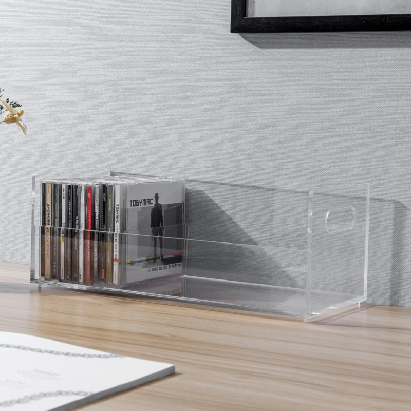 Acrylic Stackable Multimedia Tabletop CD Storage