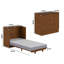  Commode escamotable avec matelas 6 po Charleston-584021597-584021598