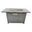 Table de foyer d'extérieur avec couvercle 25 H x 42 W (gris)