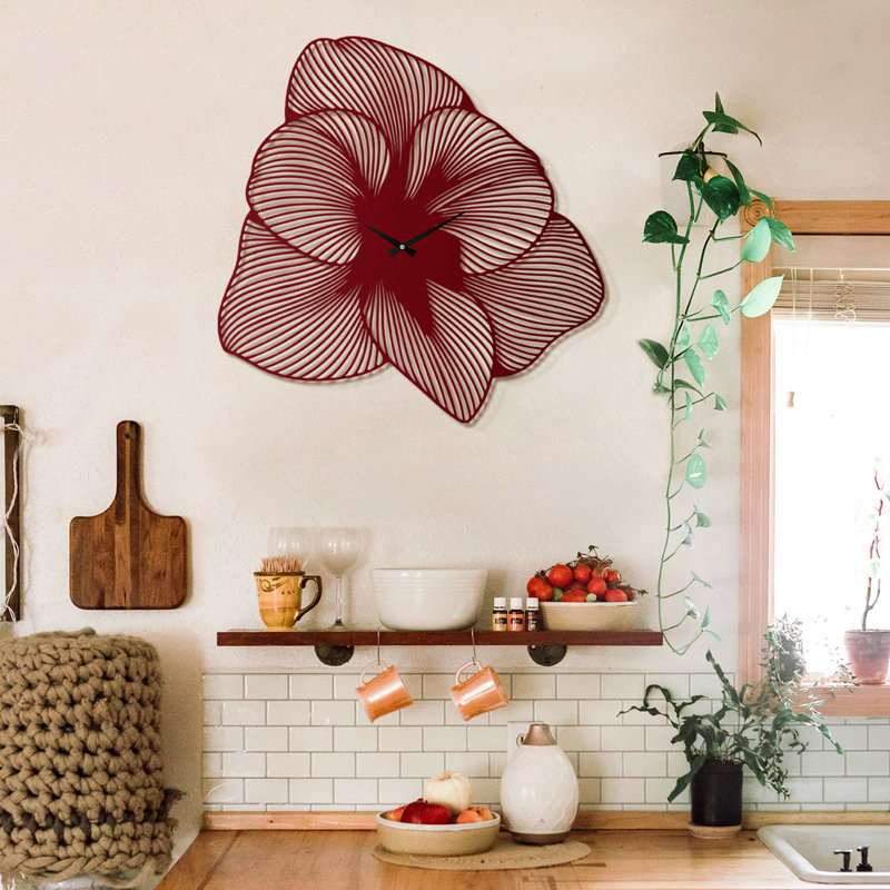 Horloge murale Azalea - Kristlynn, Argent, Petit