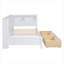 Lit de jour avec tablette de rangement et ports de chargement USB-2144151123-2144151124