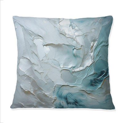 Coussin Silver Shimmer - Abstract Landscape
