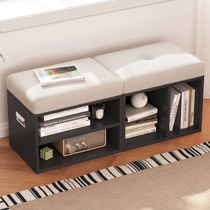 Polyester Upholstered Storage Bench