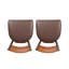 Chaise d'appoint en brun