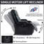 Fauteuil inclinable Infinity Power Power Lift pour personnes âgées, robuste avec massage par vibration à 8 points, chauffage lombaire, charge USB et porte-gobelets-38916546