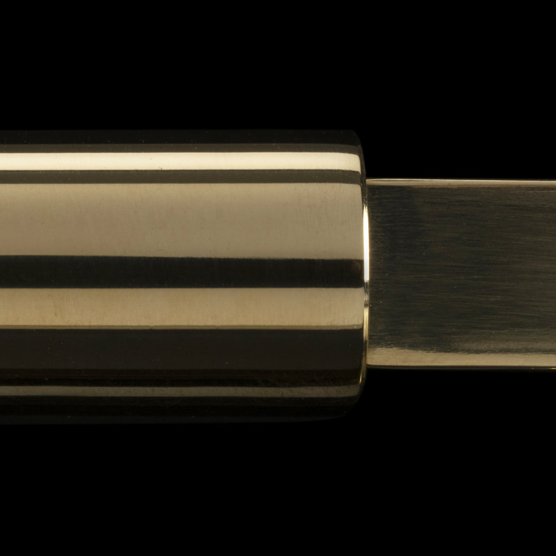 Parkview Collection Handle Pull - Cabinet - Transitional Hardware for Drawers & Cabinets, 3-3/4", Unlacquered Polished Brass