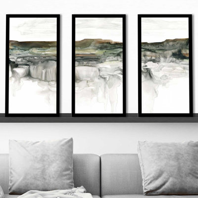 «River Flow» par Carol Robinson - peinture sur cadre 3 pièces