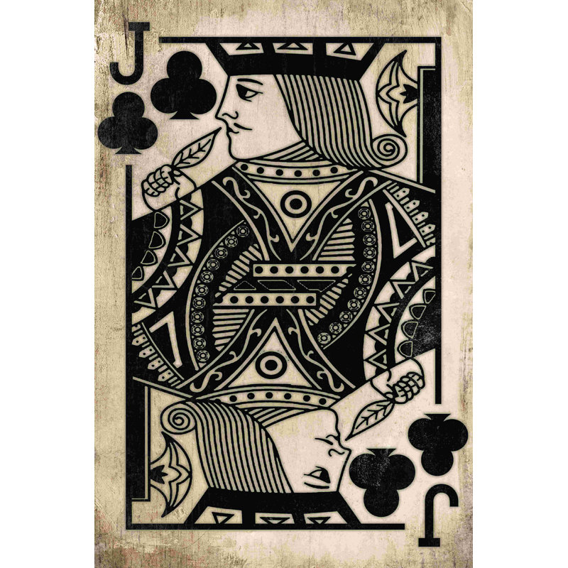 " Jack Of Clubs 2 ", 12" W x 18" H
