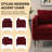 Set Of 2 Modern Velvet Upholstered Chairs - Chair Set (Matching Design, Soft Seat Cushion), Suitable For Living Room (Matching Design, Soft Seat Cushion)-315139277