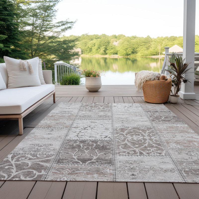 Tapis intérieur / extérieur Frisina, Rectangle 2 pi 6 po x 3 pi 10 po