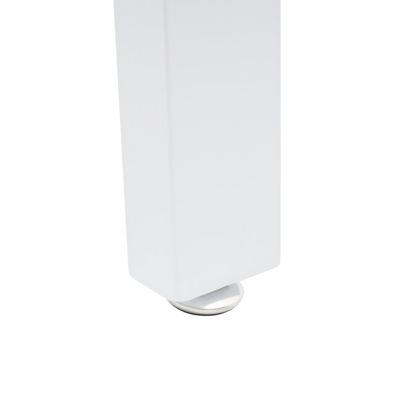 2Pcs 28-Inch Metal Table Legs, White