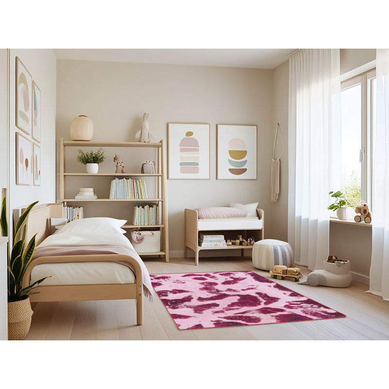 Tapis abstrait multicolore Starkweather, Rectangle 4 pi x 6 pi