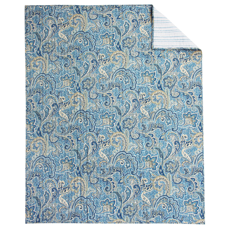 Kimpton Navy Quilted Throw