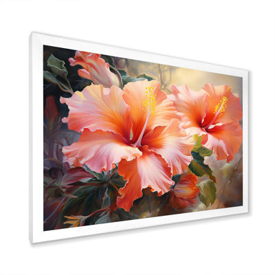 Hibiscus Romantic Impression IV - Floral Canvas Prints