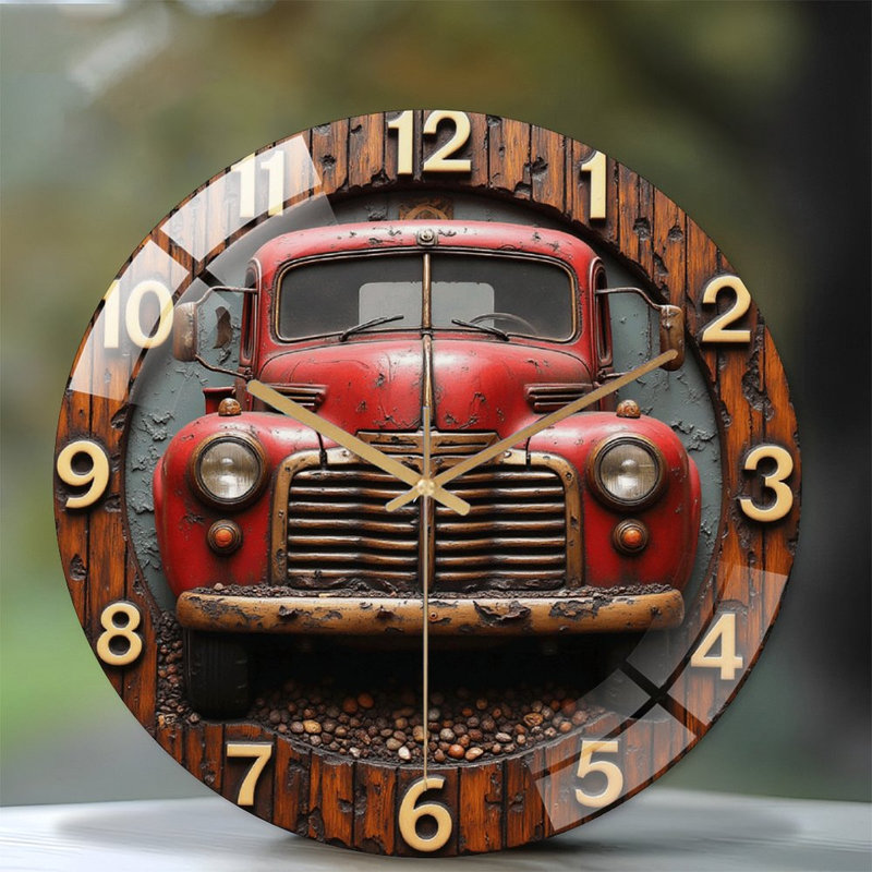 Horloge murale rétro vintage 12 po