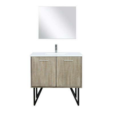 Ensemble de miroir de meuble-lavabo simple 36 po x P 20 po Lancy