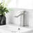 Modern Bathroom Faucet In Brushed Nickel - Side And Cartridge Valve Sink Manual Handle
