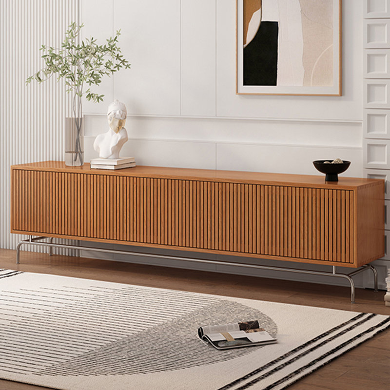 Meuble télé en bois massif Grille, 78.74"