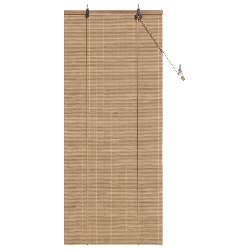 Bamboo Roller Blind, Brown, 40 cm W x 160 cm L