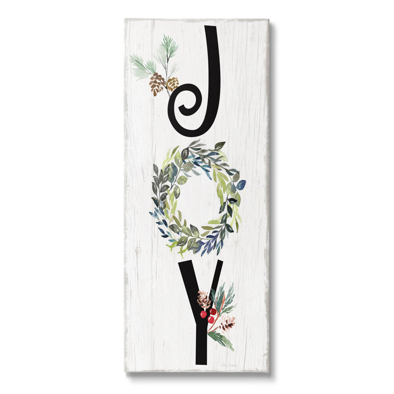 Art mural sur toile Joy Joyal saisonnier par Kristen Brockmon, H 48 po x l 20 po x P 1,5 po