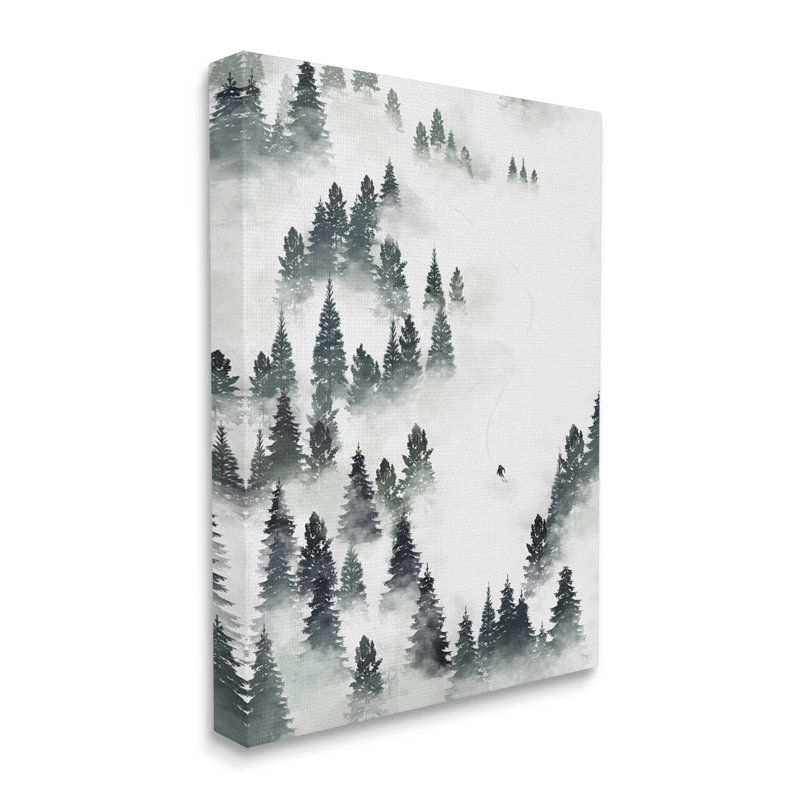 «Winter Ski Slopes Mountain» par Ziwei Li, H 20 po x l 16 po x P 1,5 po