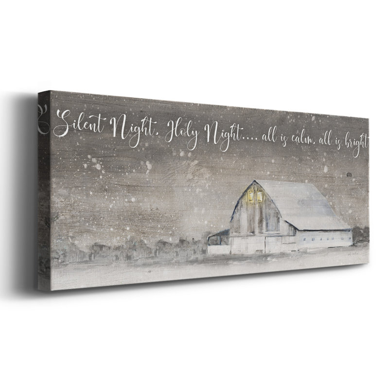 " Silent Night ", 12" H x 30" W x 1.5" D