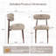 Chaise de salle à manger rembourrée 19,7 "avec pieds en métal Kitch-367278995-362189866