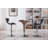 Masaccio Upholstery Airlift Adjustable Swivel Barstool with Chrome Base, Set of 2-745982545