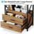 2 Drawer Bookcase Tall Bookshelf-1034322184