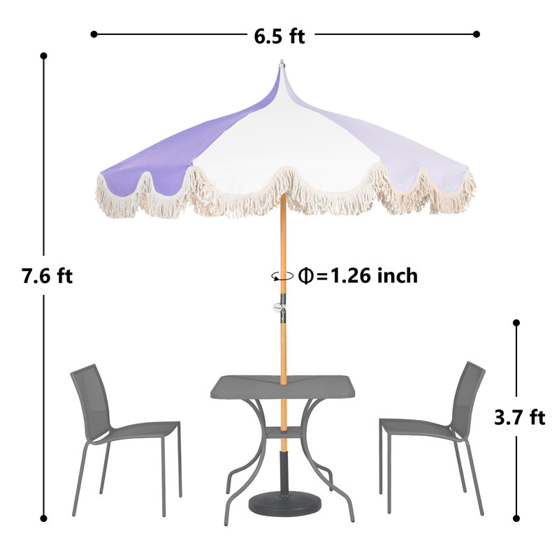  Parasol de 6,5 pi, Mauve