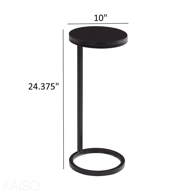 Yancey Round Metal Accent Table