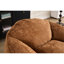 Fauteuil à billes rembourré de mousse pour adultes et adolescents, teinture-chenille, 41,1 po de diamètre, 25,59 po de hauteur, fauteuil pour adulte confortable de longue durée, mousse ultra douce, housse en chenille, absorbe la transpiration, élégant-4667268
