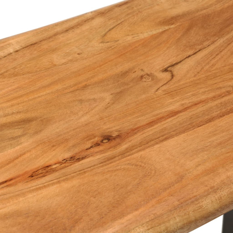 Banc de jardin en acier Carmelito, Brun, L 63 po x P 13,8 po x H 17,7 po