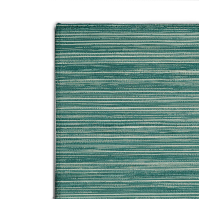 Tapis intérieur / extérieur bleu HorizontalStripes, Rectangulaire 2 pi x 3 pi