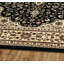 Arrianna Traditional Carpet Living Room Rug Kitchen Mat Floral Flatweave Black Rug -689317858