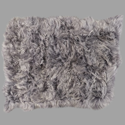 Solid Colour Sheepskin Area Rug
