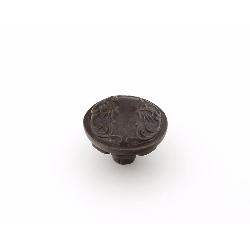 Poignée d'armoire ronde Schaub Cantata de 1-1 / 4 po de diamètre Schaub, Glacis foncé