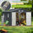 Outdoor 12 ft. W x 10 ft. D Metal Storage Shed with  Floor Frame