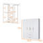 Armoire blanche 2 portes tout-en-un
