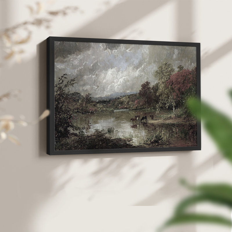 Paysages rétro - CLXV - reproduction encadrée, H 8 po x l 10 po, Noir