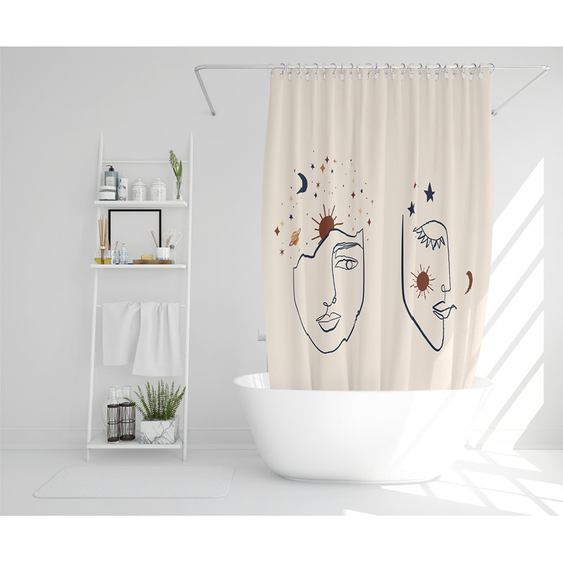 Elizebth 13 Piece Polyester Shower Curtain Set