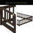 Queen Size Floor Bed With Fence,Door,Rubber Wood Floor Bed With Safety Guardrails-1874923395