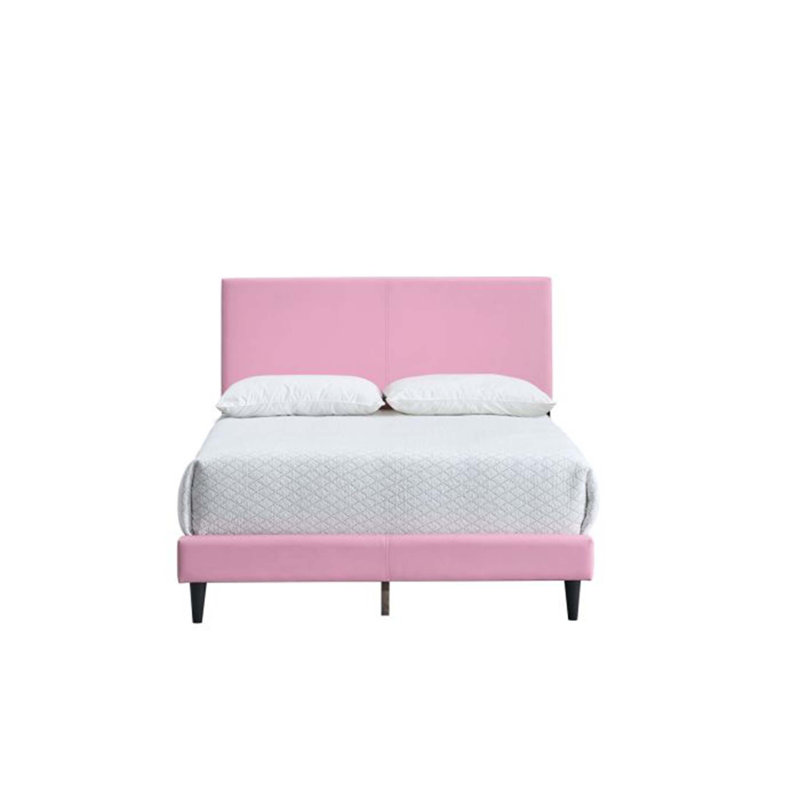 Lit Baron (matelas non inclus), Lit double, Rose