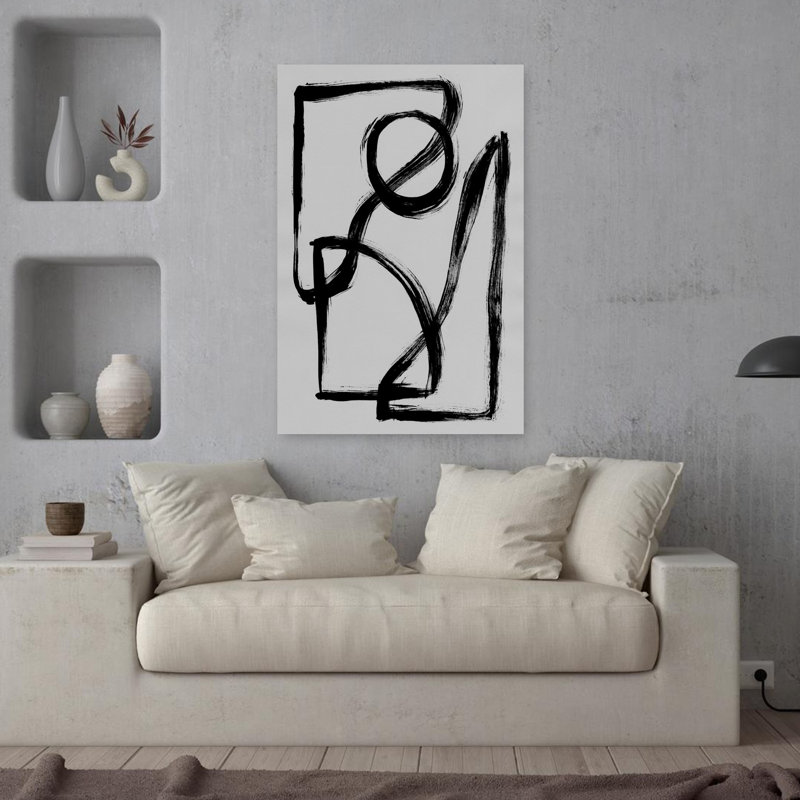 Art contemporain contemporain, H 36 po x l 24 po