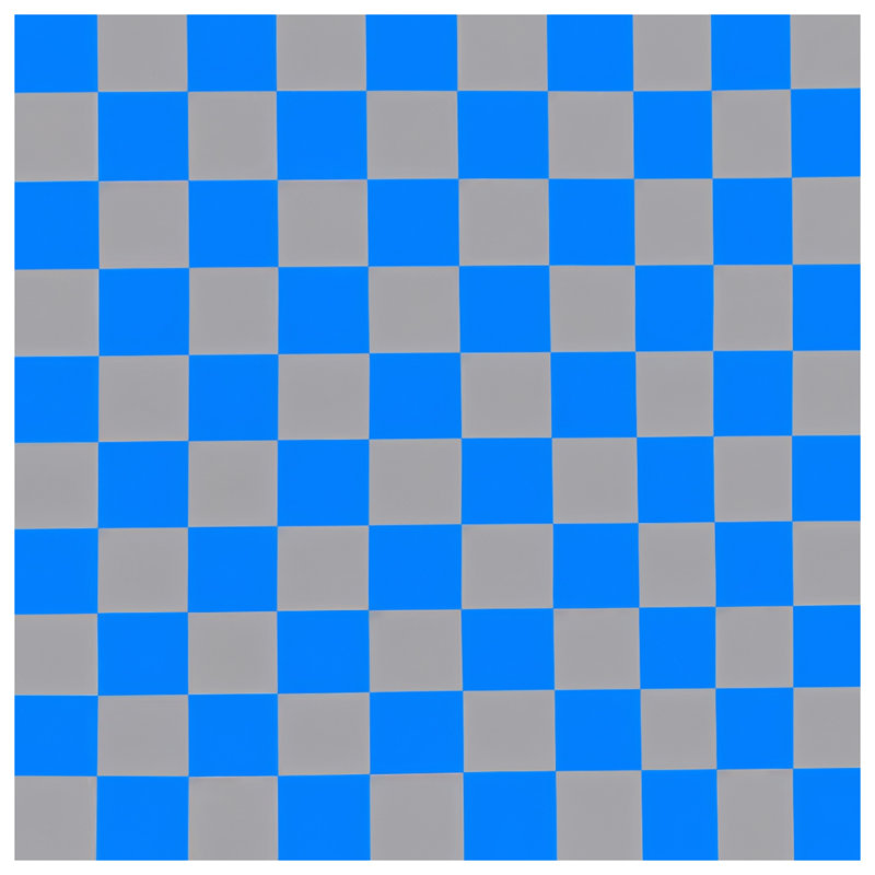 Blue Gray Checkerboard Quilted Bedspread All Sizes, King