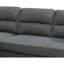 Ensemble de canapé modulaire réversible en polyfibre couleur ardoise-1836891114