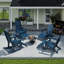 Ensemble de 4 repose-pieds Adirondack Hdpe Classic-1158755495