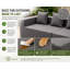 Ensemble de canapé modulaire d'extérieur en forme de L-133701306